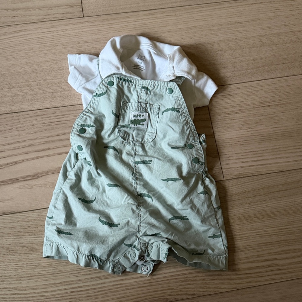 Carter's Mint Green Baby Romper